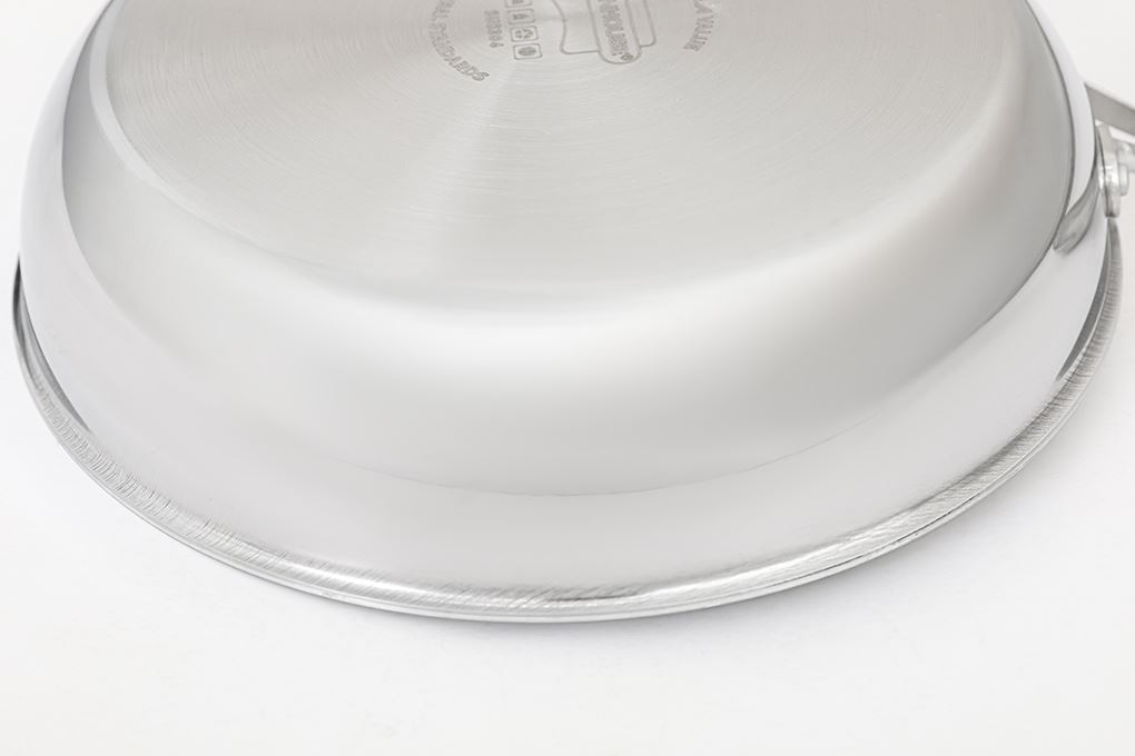 Chảo inox nguyên khối đáy từ 26 cm Sunhouse Healthy IN26X1 - 12