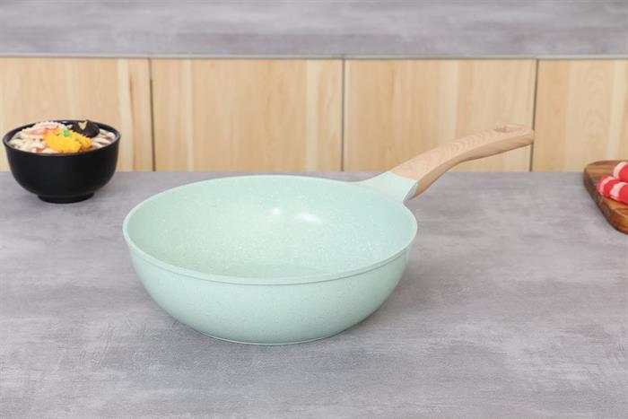 Chảo nhôm sâu chống dính đáy từ 26 cm Sunhouse Healthy SBDS26MT Màu Xanh ngọc