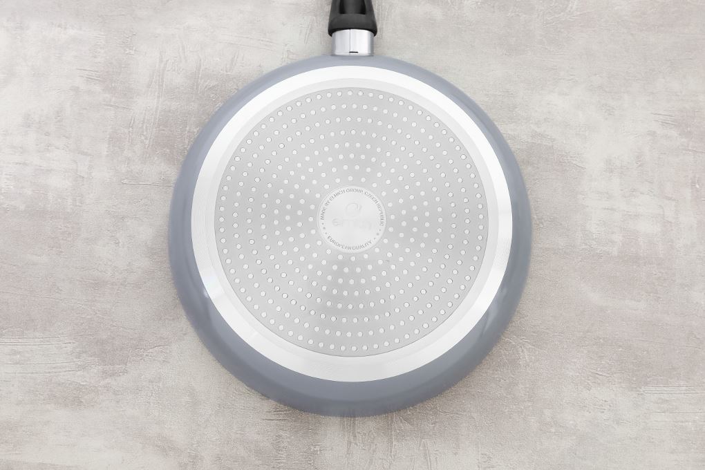 Chảo nhôm chống dính đáy từ 28 cm Elmich Daily Coloseum 2355259GY28 xám Màu Xám