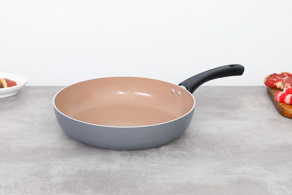 Chảo nhôm chống dính đáy từ 28 cm Elmich Daily Coloseum 2355259GY28 xám Màu Xám