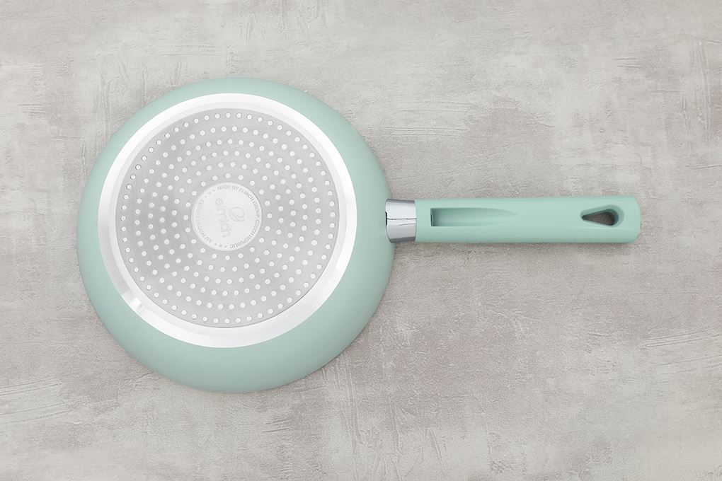 Chảo nhôm chống dính đáy từ 24cm Elmich Daily Varna 2355260SK24 xanh lá Màu Xanh lá nhạt
