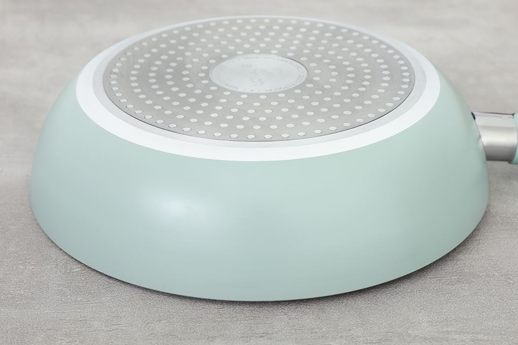 Chảo nhôm chống dính đáy từ 24cm Elmich Daily Varna 2355260SK24 xanh lá Màu Xanh lá nhạt