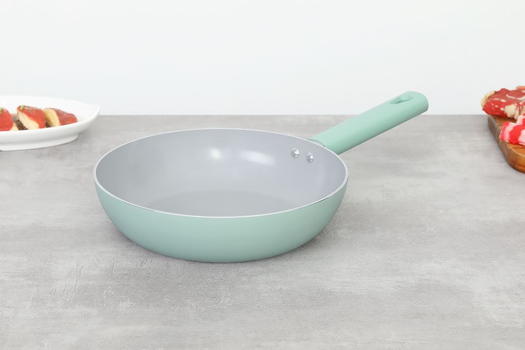 Chảo nhôm chống dính đáy từ 24cm Elmich Daily Varna 2355260SK24 xanh lá Màu Xanh lá nhạt