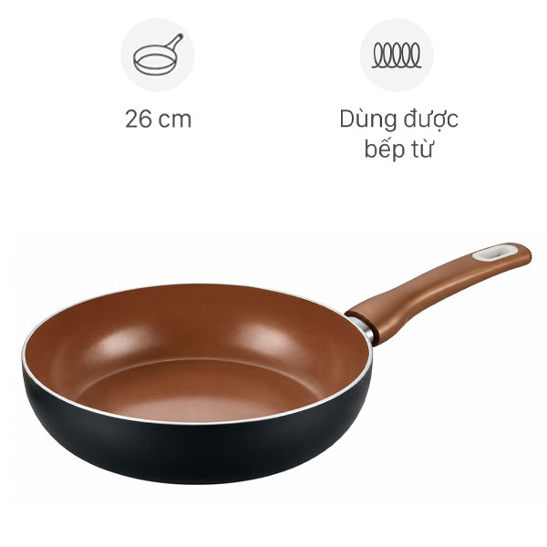 Chảo nhôm chống dính đáy từ 26cm Elmich Daily Frank 2355262PT26 xanh lá