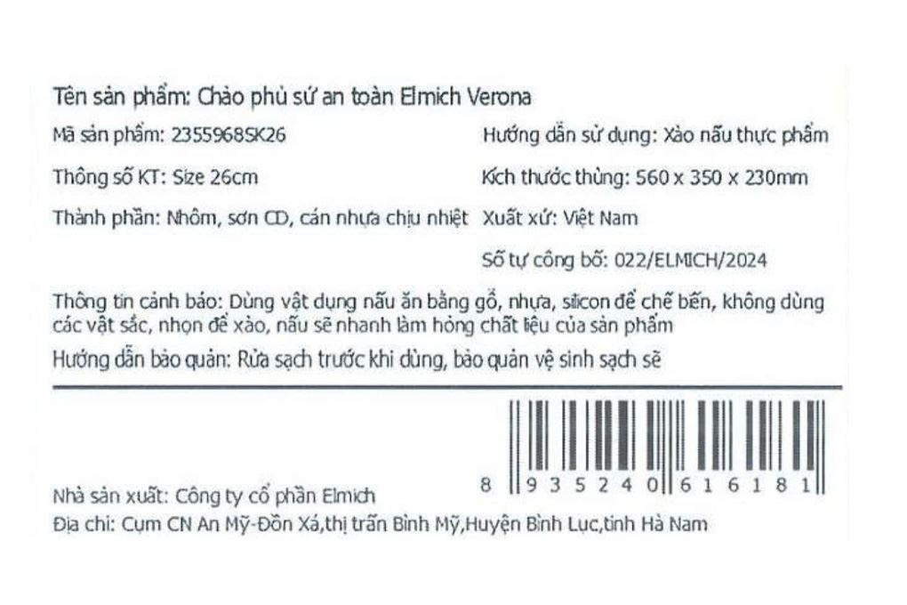 Chảo nhôm sâu chống dính đáy từ 26 cm Elmich Verona EL-5968SK26 Màu Xanh mint