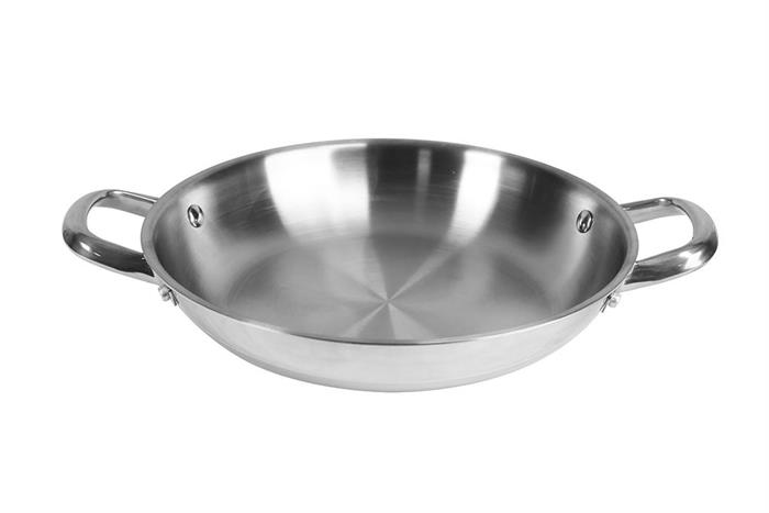Chảo inox nguyên khối 26 cm Pramie PP130B101 Màu Bạc Inox