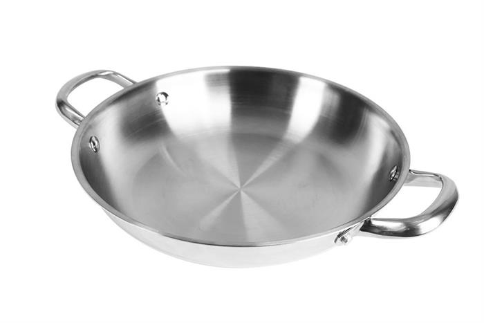 Chảo inox nguyên khối 26 cm Pramie PP130B101 Màu Bạc Inox