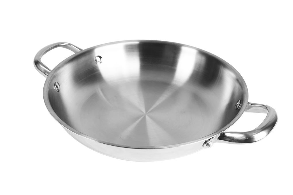Chảo inox nguyên khối 26 cm Pramie PP130B101 Màu Bạc Inox