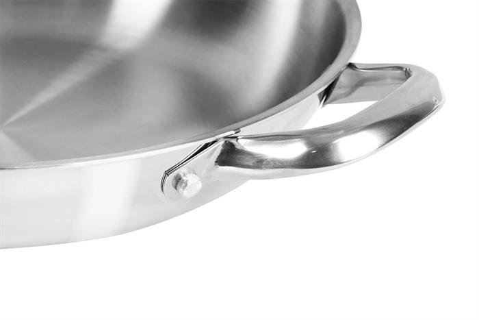 Chảo inox nguyên khối 26 cm Pramie PP130B101 Màu Bạc Inox