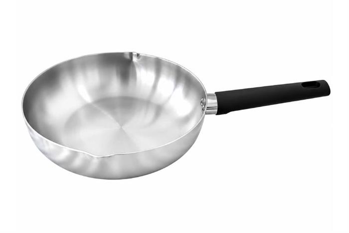 Chảo inox sâu 26 cm Greencook GCP2609-26IH Màu Inox