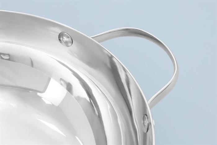 Chảo inox sâu đáy từ 28 cm Sunhouse Healthy IN28M12VK Màu Bạc