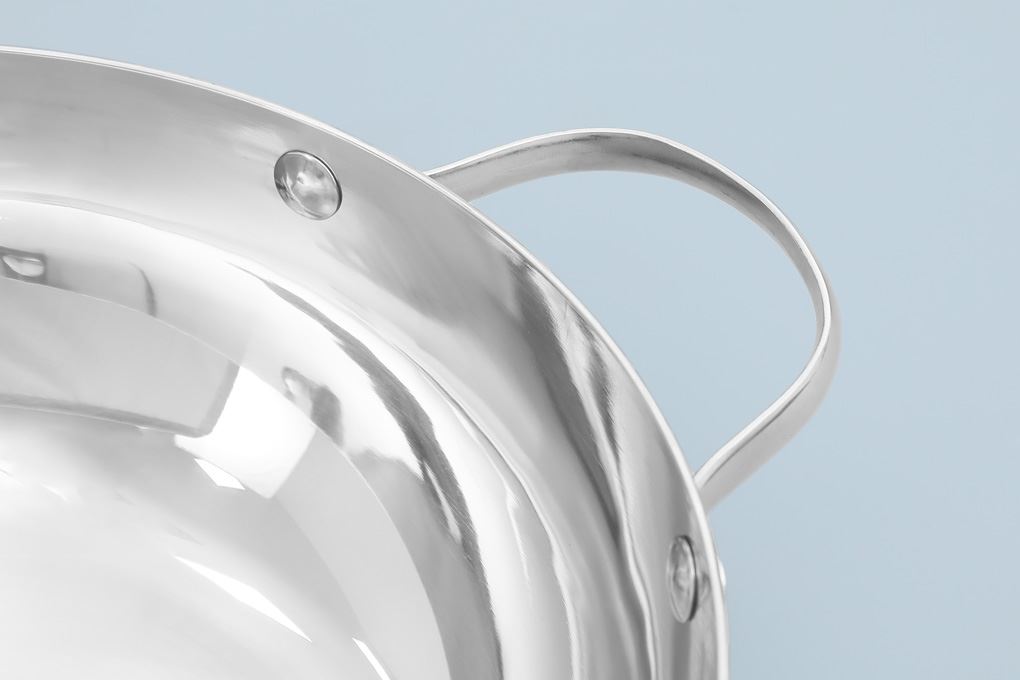 Chảo inox sâu đáy từ 28 cm Sunhouse Healthy IN28M12VK Màu Bạc