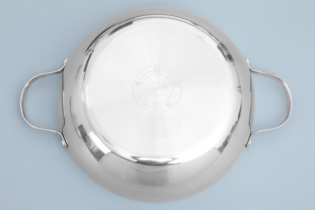Chảo inox sâu đáy từ 28 cm Sunhouse Healthy IN28M12VK Màu Bạc