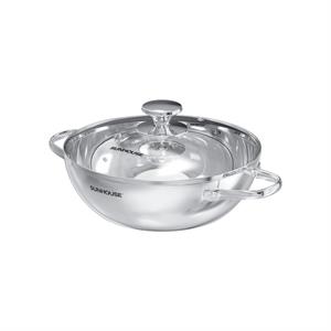 Chảo inox sâu đáy từ 28 cm Sunhouse Healthy IN28M12VK
