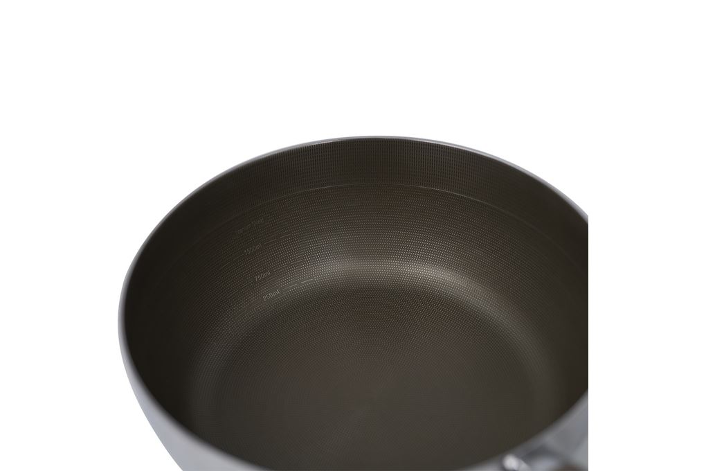 Chảo inox chống dính đáy từ 24 cm Kalpen Shield TS24 Màu Inox