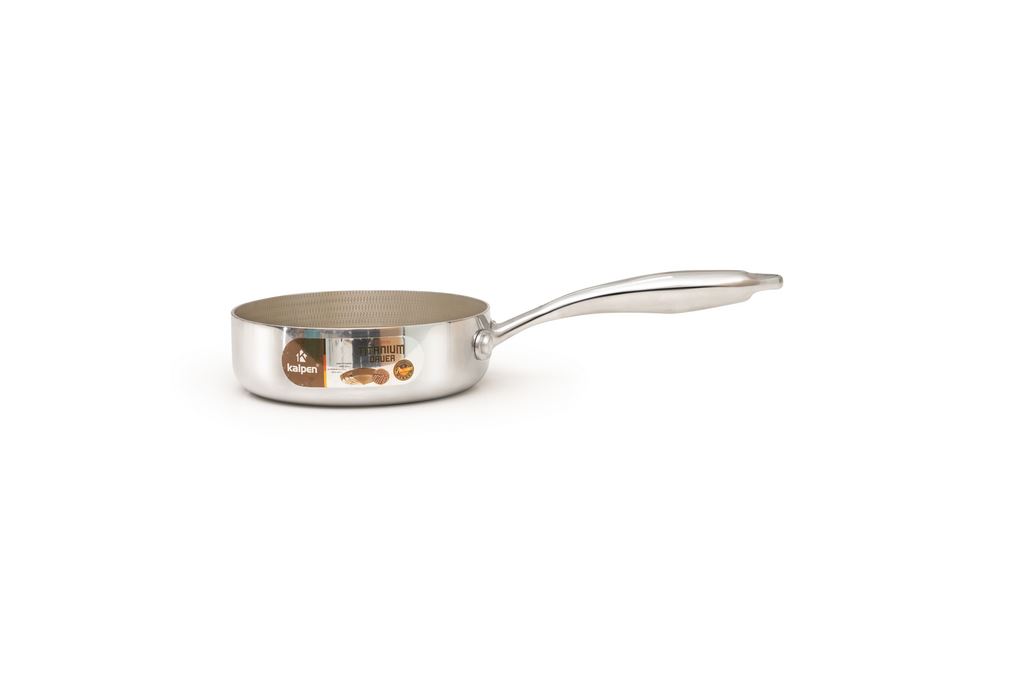 Chảo inox chống dính đáy từ 16 cm Kalpen Dauer TD16 Màu Inox