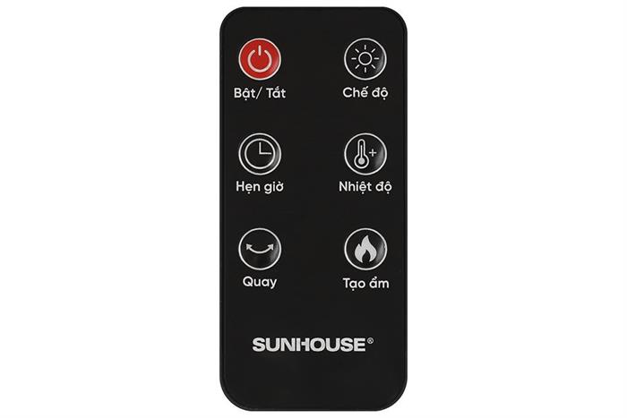 Quạt sưởi gốm Sunhouse SHD7061 Màu Đen