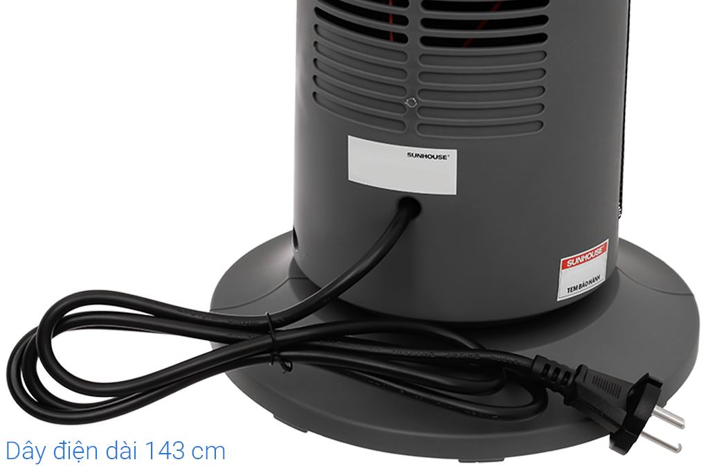 Quạt sưởi gốm Sunhouse SHD7061 Màu Đen
