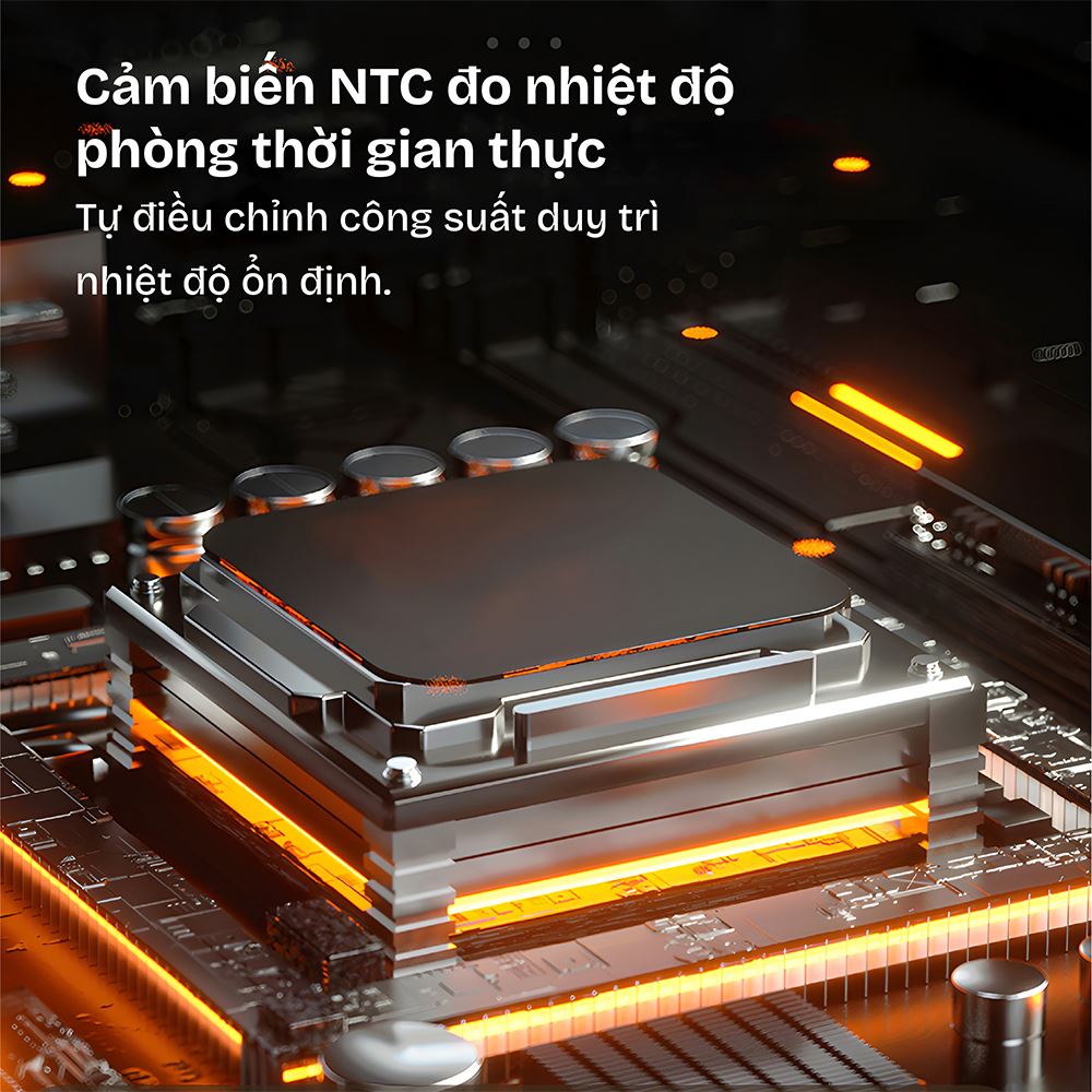 Quạt sưởi gốm FUJIHOME FH1950 Màu Đen