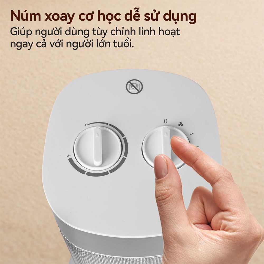 Quạt sưởi gốm FUJIHOME FH3100M - Bảng điều khiển
