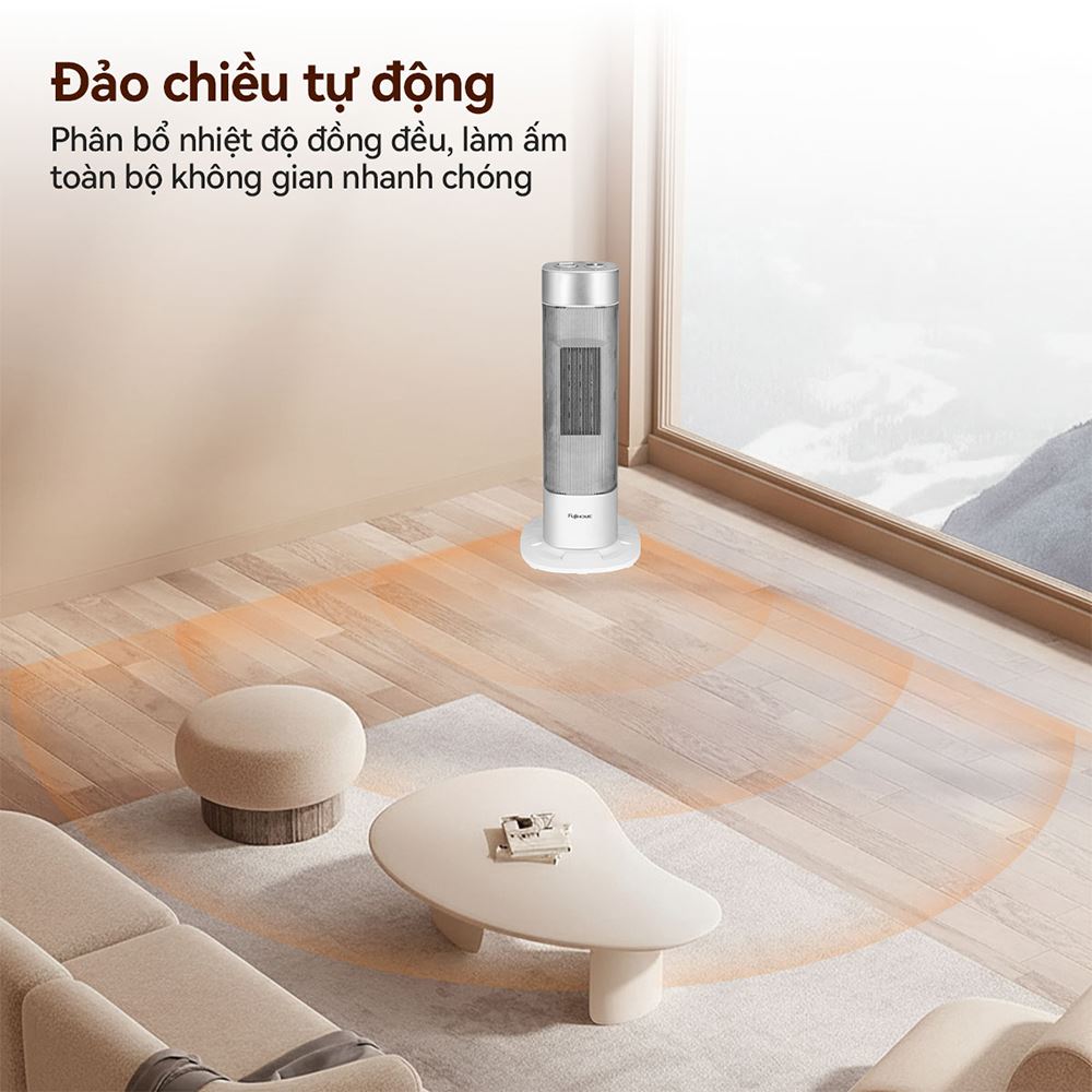 Quạt sưởi gốm FUJIHOME FH3100M Màu Trắng