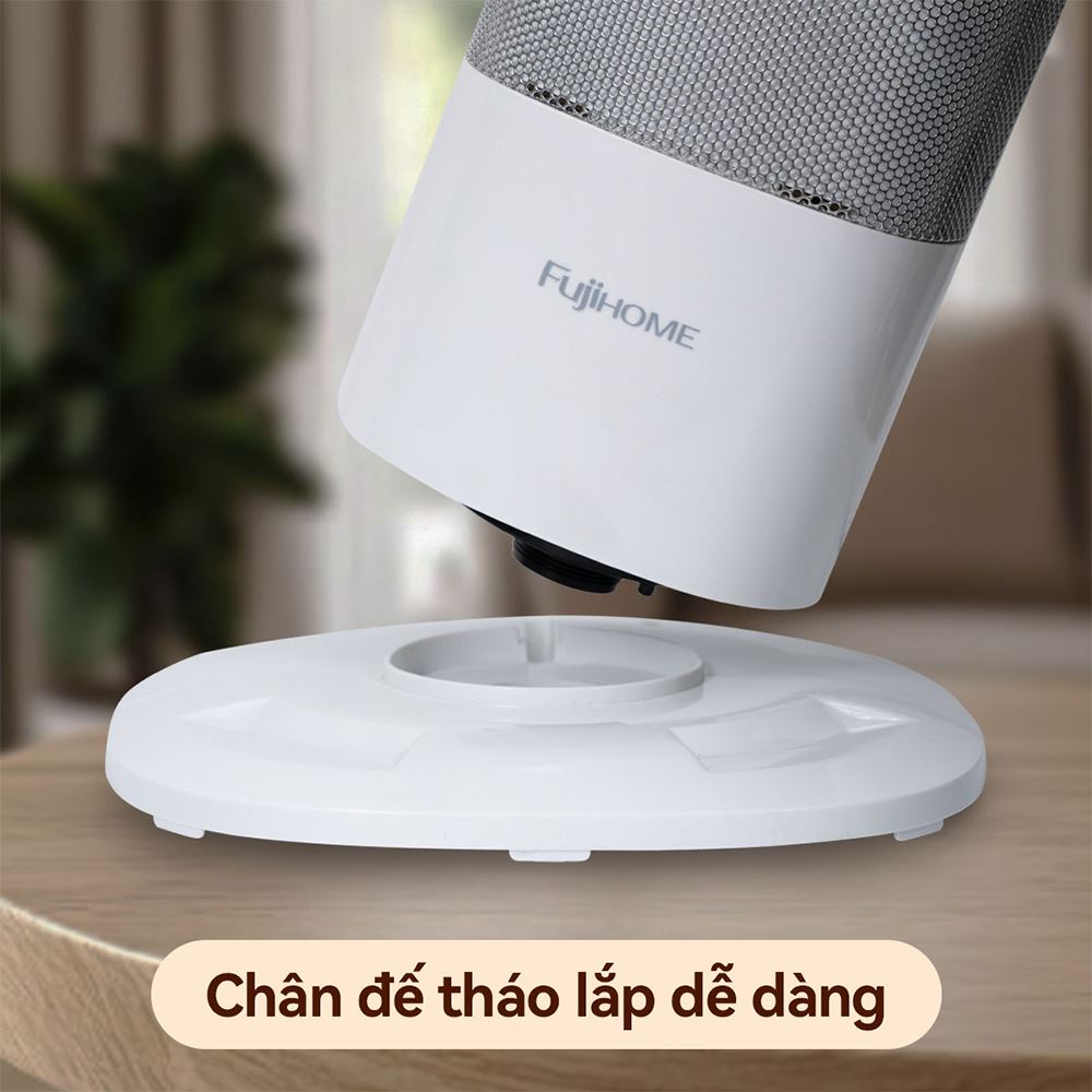 Quạt sưởi gốm FUJIHOME FH3100M Màu Trắng