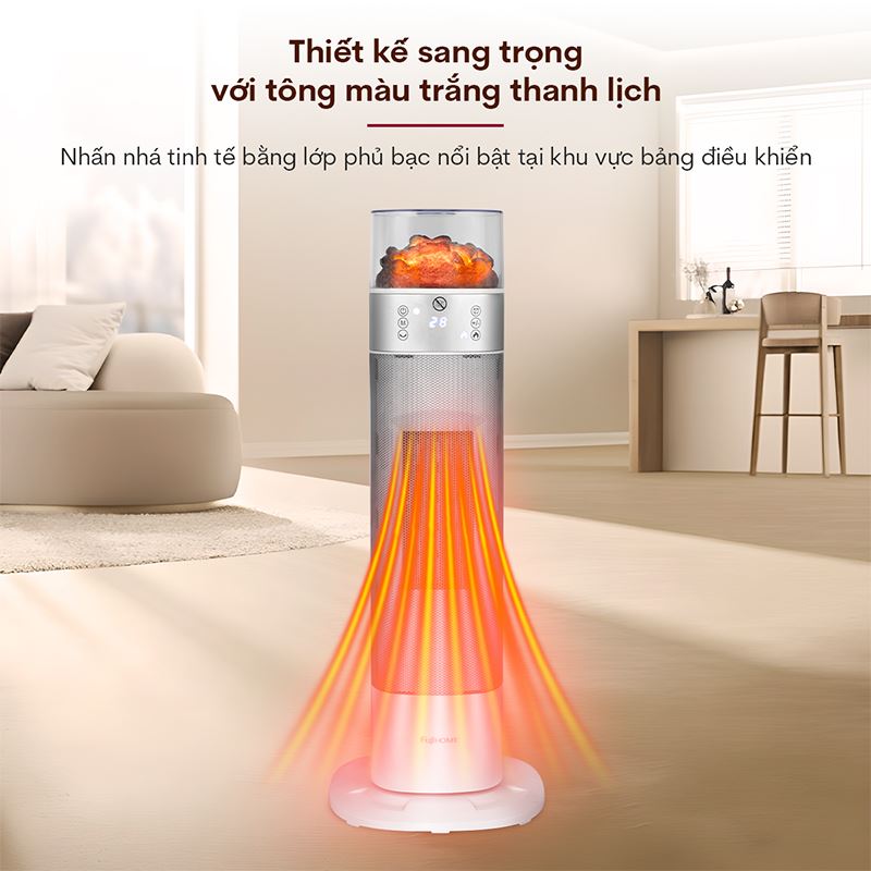 Quạt sưởi gốm FUJIHOME FH3100E Màu Trắng