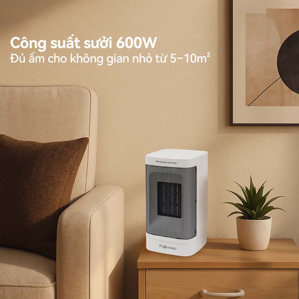 Quạt sưởi gốm FUJIHOME FH600 - Phạm vi sử dụng