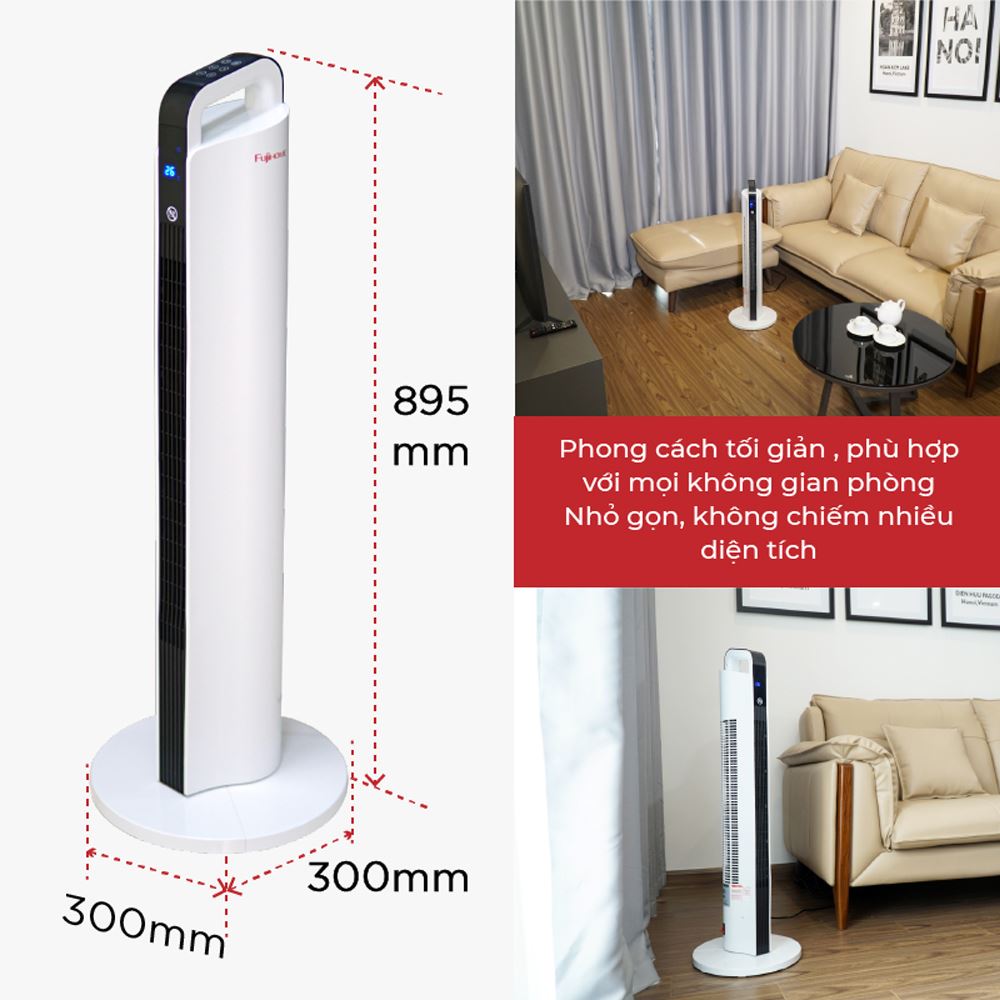 Quạt sưởi gốm FUJIHOME FH2000 Màu Trắng