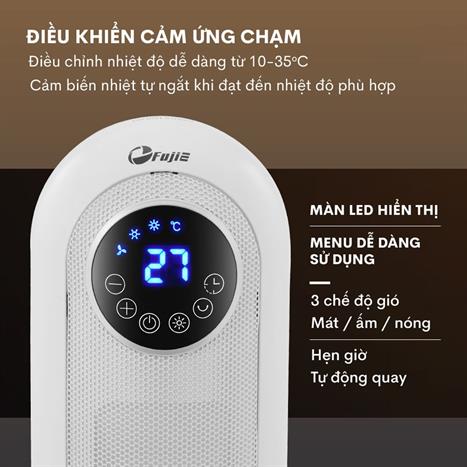 Quạt sưởi gốm FUJIE CH-2300 Màu Trắng
