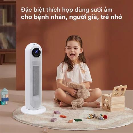 Quạt sưởi gốm FUJIE CH-2300 Màu Trắng