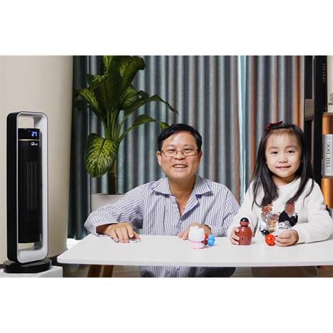 Quạt sưởi gốm FujiE CH-2400 Màu Trắng - Đen