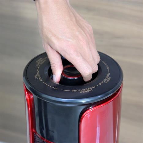 Quạt sưởi gốm FujiE CH-1600 Màu Đen - Đỏ