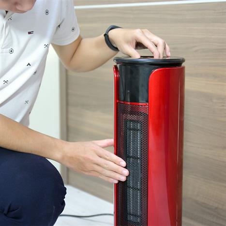 Quạt sưởi gốm FujiE CH-1600 Màu Đen - Đỏ