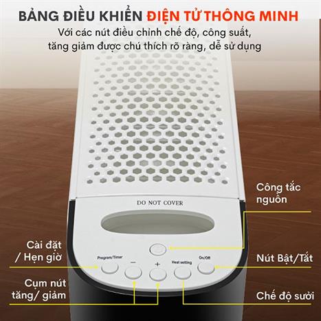 Máy sưởi dầu FujiE OFR7813 Màu Trắng - Đen