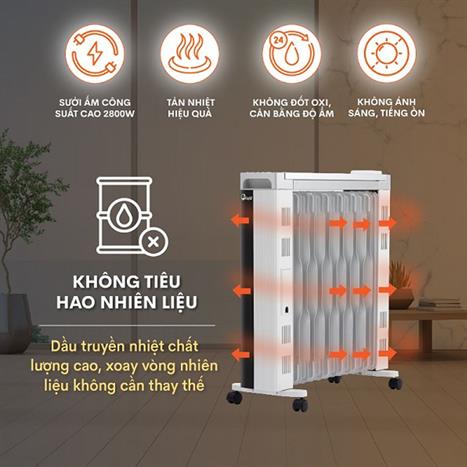Máy sưởi dầu FujiE OFR7913 Màu Đen