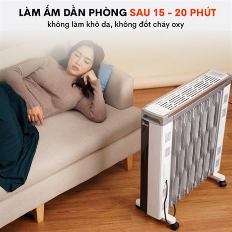 Máy sưởi dầu FujiE OFR7913 Màu Đen