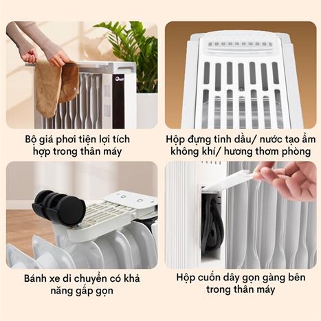 Máy sưởi dầu FujiE OFR7913 Màu Đen