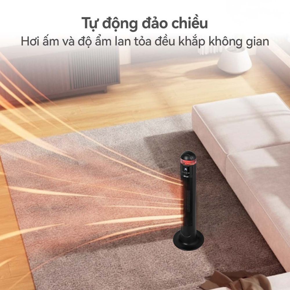Máy sưởi gốm FujiE VH221 Màu Đen