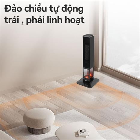 Máy sưởi gốm FujiE VH08 Màu Đen