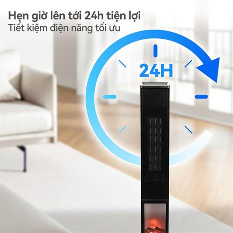 Máy sưởi gốm FujiE VH08 Màu Đen