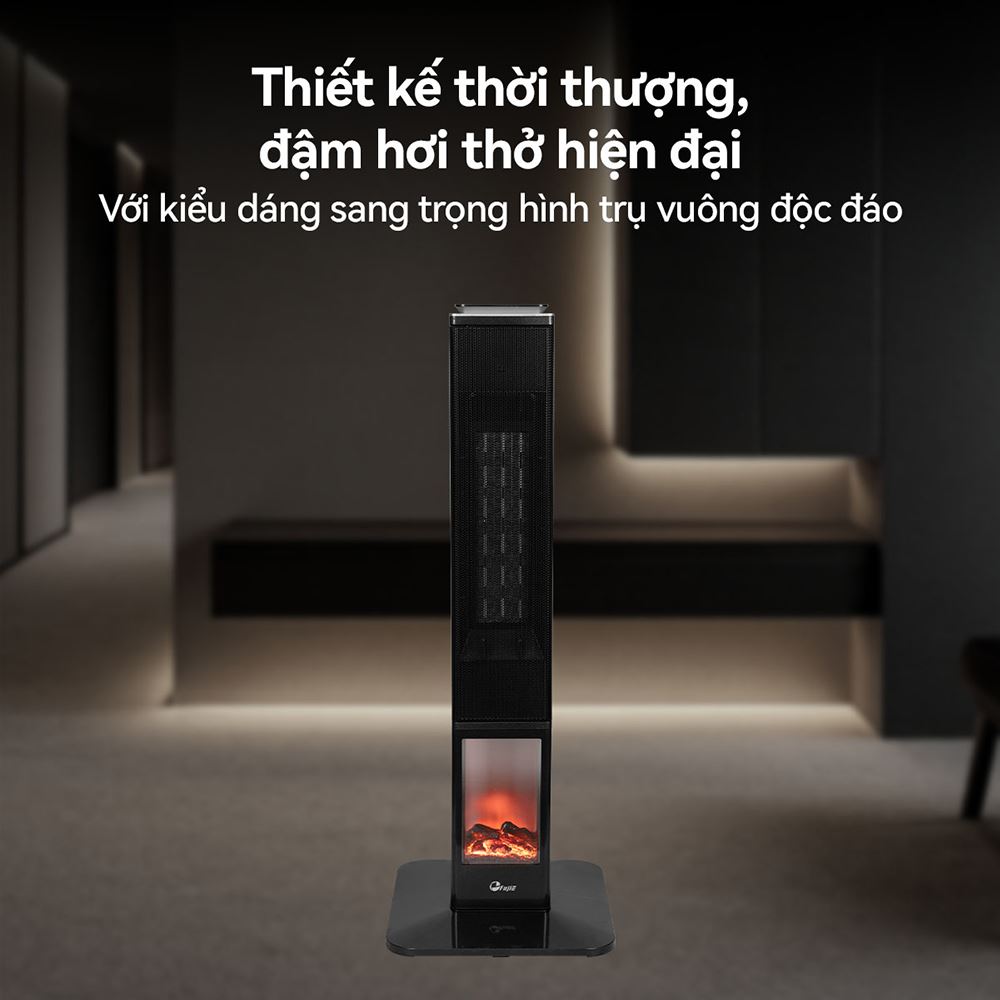Máy sưởi gốm FujiE VH08 Màu Đen