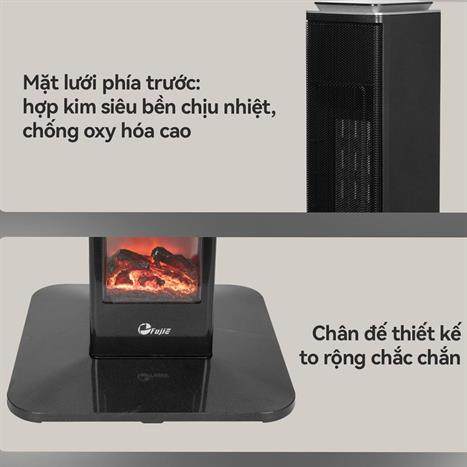 Máy sưởi gốm FujiE VH08 Màu Đen
