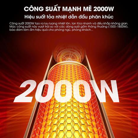 Quạt sưởi gốm Kalite KH25 Màu Màu be