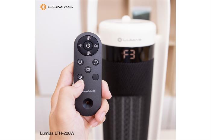Quạt sưởi gốm Lumias LTH-200W Màu Trắng