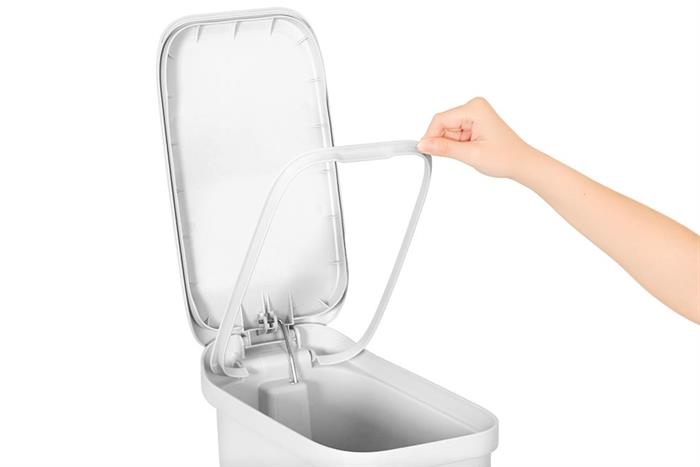 Thùng rác nhựa 15 lít Duy Tân Matsu Slim Màu Trắng