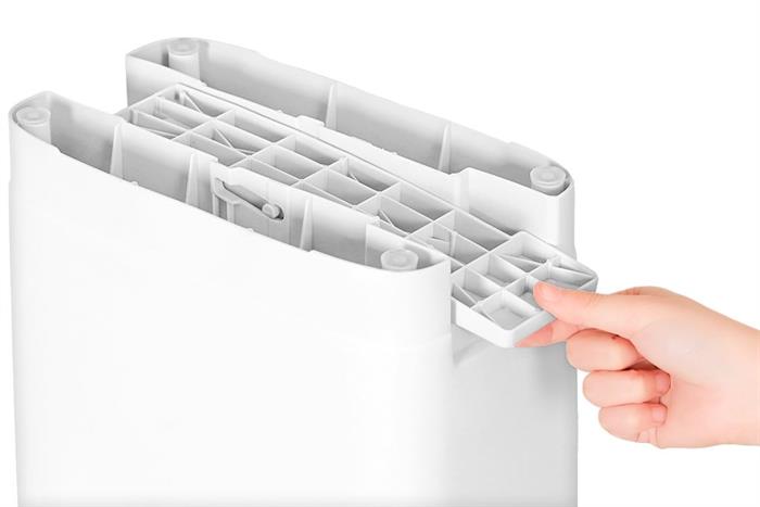 Thùng rác nhựa 15 lít Duy Tân Matsu Slim Màu Trắng
