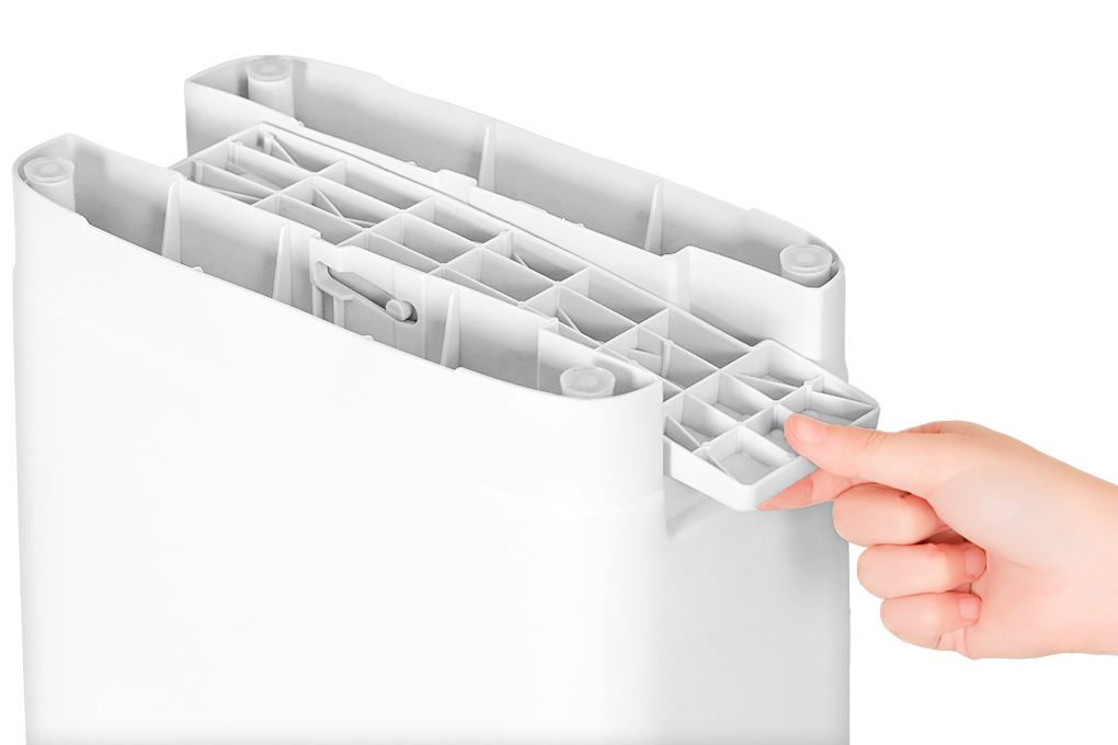 Thùng rác nhựa 15 lít Duy Tân Matsu Slim Màu Trắng