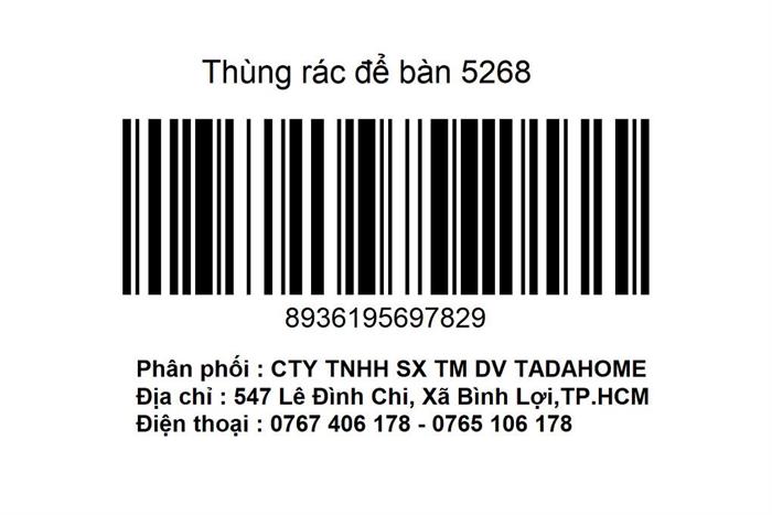 Thùng rác nhựa Hokori 5268 Màu Ghi