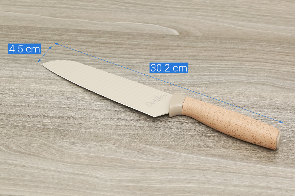 Dao thái inox Delites LK-2434 Màu Nâu